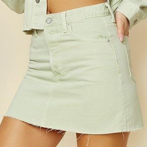 Boyish Denim Mini Skirt